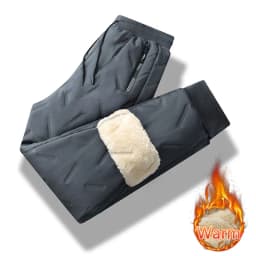 Winter Running Pant Cashmere Thicken Fleece Windproof Sweatpants Men Joggers Cotton Warm Pants Male Waterproof Thermal Trousers