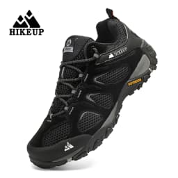 HIKEUP Men Shoes Breathable Splashproof Outdoor Hiking Shoes Mountain Climbing Sport Men Hunting Trekking Sneaker