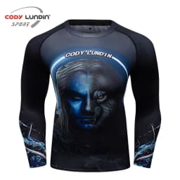 Mens BJJ MMA Rash Guard T-shirt  Fitness Sport Compression T-shirts New Boxing Jerseys Gym High-elasticity Workout T Shirts