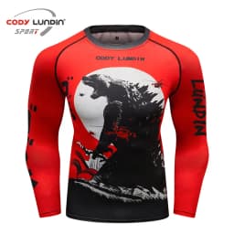 Mens BJJ MMA Rash Guard T-shirt  Fitness Sport Compression T-shirts New Boxing Jerseys Gym High-elasticity Workout T Shirts
