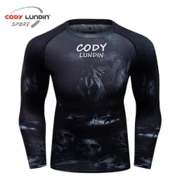 Mens BJJ MMA Rash Guard T-shirt  Fitness Sport Compression T-shirts New Boxing Jerseys Gym High-elasticity Workout T Shirts