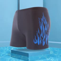 Men Elastic Swimming Trunks Swimwear Beach Swim Sport Short Briefs Surfing Summer Swimsuit Boxer Shorts Bathing Suit