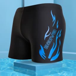 Men Elastic Swimming Trunks Swimwear Beach Swim Sport Short Briefs Surfing Summer Swimsuit Boxer Shorts Bathing Suit