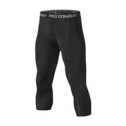 Men's Leggings Compression Pants Sports Leggings Basketball Quarter Shorts Quick Drying Running Training Stretch Fitness Pants