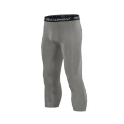 Men's Leggings Compression Pants Sports Leggings Basketball Quarter Shorts Quick Drying Running Training Stretch Fitness Pants