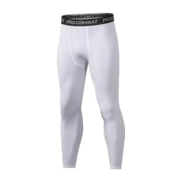 Men's Leggings Compression Pants Sports Leggings Basketball Quarter Shorts Quick Drying Running Training Stretch Fitness Pants