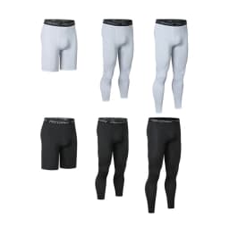 Men's Leggings Compression Pants Sports Leggings Basketball Quarter Shorts Quick Drying Running Training Stretch Fitness Pants