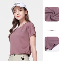 GOLDEN CAMEL Men and Women's T-shirts Moisture-absorbing Quick-dry Cotton t-shirt Short-sleeved Shirts Round Neck Sports Top