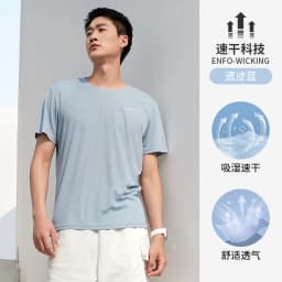 GOLDEN CAMEL Men and Women's T-shirts Moisture-absorbing Quick-dry Cotton t-shirt Short-sleeved Shirts Round Neck Sports Top