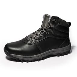 HIKEUP Winter Boots Men Cotton Shoes Winter Outdoor Hiking Shoes Workwear Sport High Top Plus Velvet Warm Men's Shoes
