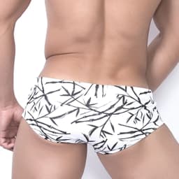 UXH Men Swimming Trunks Push-Up Swimwear Low Rise Swimsuits Surfing Beach Spandex Shorts Dry Fit Swim Pants