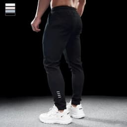 Men's Sports Gym Fitness Casual Slim Stretch Running Pants Tops Men's Quick-drying Breathable Training Pants Autumn Winter