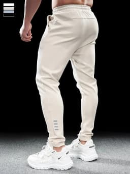 Men's Sports Gym Fitness Casual Slim Stretch Running Pants Tops Men's Quick-drying Breathable Training Pants Autumn Winter