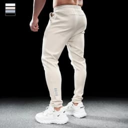 Men's Sports Gym Fitness Casual Slim Stretch Running Pants Tops Men's Quick-drying Breathable Training Pants Autumn Winter