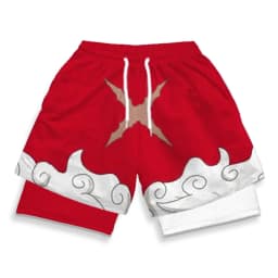 Stylish 3D Print 2 in 1 Running Shorts for Men Gym Workout Athletic Performance Shorts with Pockets Activewear