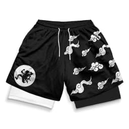 Stylish 3D Print 2 in 1 Running Shorts for Men Gym Workout Athletic Performance Shorts with Pockets Activewear