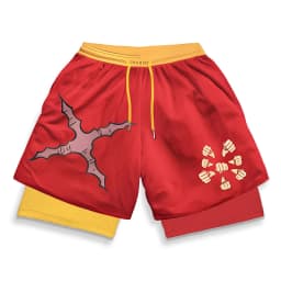Stylish 3D Print 2 in 1 Running Shorts for Men Gym Workout Athletic Performance Shorts with Pockets Activewear