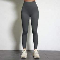 Solid Color Women Gym Sport Pant 25"soft Plus Size Fitness High Waist Yoga Legging Compression Soft Comprehensive Training Jog