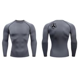 Graphic Compression Shirts for Men Athletic Quick Dry Rash Guard Stretchy Baselayers Undershirts Gym Workout Running Tshirt Tops