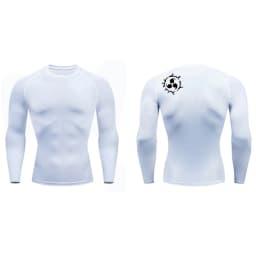 Graphic Compression Shirts for Men Athletic Quick Dry Rash Guard Stretchy Baselayers Undershirts Gym Workout Running Tshirt Tops