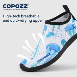 COPOZZ Women Beach Barefoot Aqua Socks Sneakers Water Wading Shoes Gym Sports Surfing Swimming Bathing Slippers Adults Female