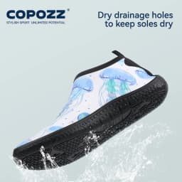 COPOZZ Women Beach Barefoot Aqua Socks Sneakers Water Wading Shoes Gym Sports Surfing Swimming Bathing Slippers Adults Female