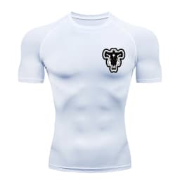 Bull Print Compression Shirts for Men Athletic Quick Dry Tshirt Tees Tops Summer Short Sleeve Rash Guard Gym Workout Undershirts