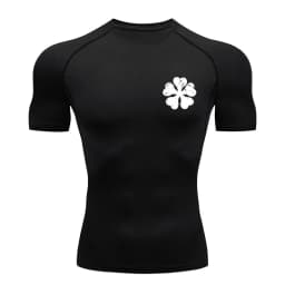 Bull Print Compression Shirts for Men Athletic Quick Dry Tshirt Tees Tops Summer Short Sleeve Rash Guard Gym Workout Undershirts