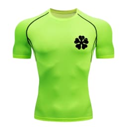 Bull Print Compression Shirts for Men Athletic Quick Dry Tshirt Tees Tops Summer Short Sleeve Rash Guard Gym Workout Undershirts