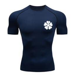 Bull Print Compression Shirts for Men Athletic Quick Dry Tshirt Tees Tops Summer Short Sleeve Rash Guard Gym Workout Undershirts