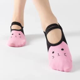 Women Anti-slip Yoga Socks Cute Backless Bandage Pilates Socks Ladies Ballet Dance Fitness Slipper Cotton Sports Socks