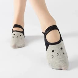 Women Anti-slip Yoga Socks Cute Backless Bandage Pilates Socks Ladies Ballet Dance Fitness Slipper Cotton Sports Socks