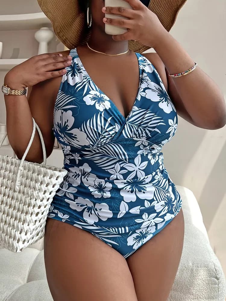 Women's Swimsuit Two-Piece Plus Size Swimwear 2026 Woman Sexy Bikini Bath Suit Beachwear Big Size Swimming Suit Monokini Tankini