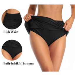 Drawstring Bikini Bottom 2026 High Waist Swimsuit Dress Sports Swimwear Female Skirt Bathers Bathing Swimming Swim Pants