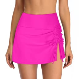 Drawstring Bikini Bottom 2026 High Waist Swimsuit Dress Sports Swimwear Female Skirt Bathers Bathing Swimming Swim Pants