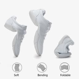 White Cheer Shoes For Girls Women Non Slip Comfortable Cheerleading Dance Sneakers For Competition 710