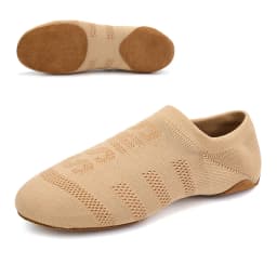 Women Dance Shoes Knitted Teacher Shoes Soft sole Low Heel Latin Training Shoes Ballet Dance Shoes Jazz Ballroom Sneakers Girls