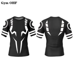 Anime Jujutsu Kaisen 3D Print Compression Shirts For Men Gym Running Workout Fitness Undershirt Athletic Quick Dry T-Shirt Tops