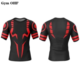 Anime Jujutsu Kaisen 3D Print Compression Shirts For Men Gym Running Workout Fitness Undershirt Athletic Quick Dry T-Shirt Tops