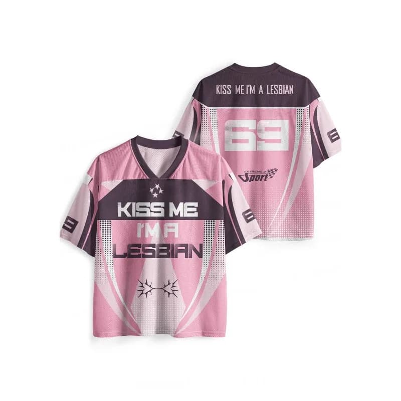 2026 _ New Style _ Fashion _ Subculture _ Fun Jerseys _ Y2K Millennium Girls _ Campus Style _ Sports Style Mesh Fabric