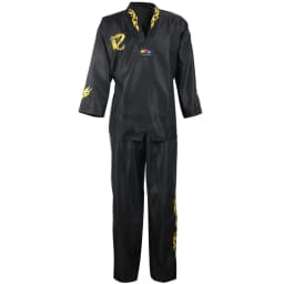 High Quality Black Red Taekwondo Uniform Training Taekwondo Suits Embroidery Uniforms Poomsae Dobok WTF Approved Size 160-190cm