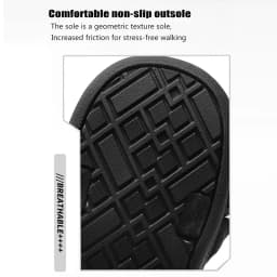 Classic Black Men's Outdoor Casual Sandals Anti-Slip Breathable Beach Holiday Sports Sandals for Summer Walking Size 40-45