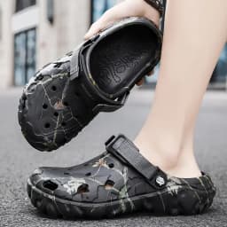 Camouflage Beach Outdoor Sandals Platform Men Slippers Summer Water Shoes Men Clogs Slides Men's Soft EVA Indoor Home Flip Flops