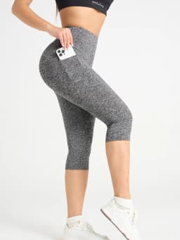 Women High Waisted Capri Leggings with Pockets Tummy Control Yoga Pockets for Women Yoga Pants Workout Capri Pants Leggings