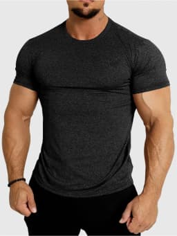 2025 New Tight Sports T-Shirt Quick Drying Fitness Sportswear Short Sleeve Tops Running Training Summer Jogging Gym T-Shirts Men