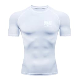 New Men's Running Compression T-Shirt Short Sleeve Gym Workout Shirts Fitness Shirts Men's Jogging Sportswear Sweatshirts