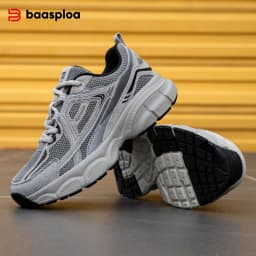 Baasploa Women Mesh Sneakers Lightweight Training Shoes Comfortable Walking Trainers Fashion Athletic Footwear 35-42