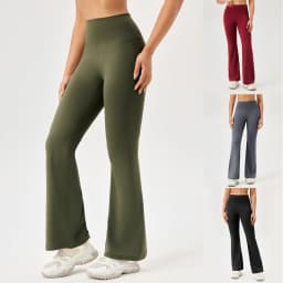 Gym Yoga Pants for Women Slim Wide-leg Bell-bottoms Gym Running Breathable Fitness Leggings High Waist Yoga Leggings