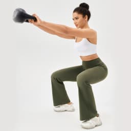 Gym Yoga Pants for Women Slim Wide-leg Bell-bottoms Gym Running Breathable Fitness Leggings High Waist Yoga Leggings
