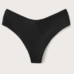 Sexy Solid Color V Cheeky Bikini Bottoms Women Triangle Thong High Waist Beach Swimwear Shorts Bathing Suit Brazilian Biquinis